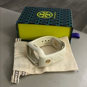 Tory Burch Monogram Silicone 20mm Apple Watch® Watchband, 41mm